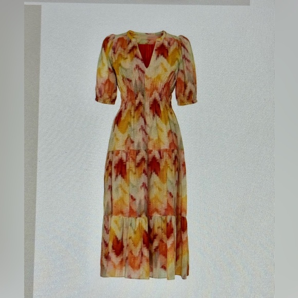 ba&sh Dresses & Skirts - Ba&sh Anissa Chevron Midi Dress size S